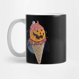 Halloween Pumpkin Icecream Mug